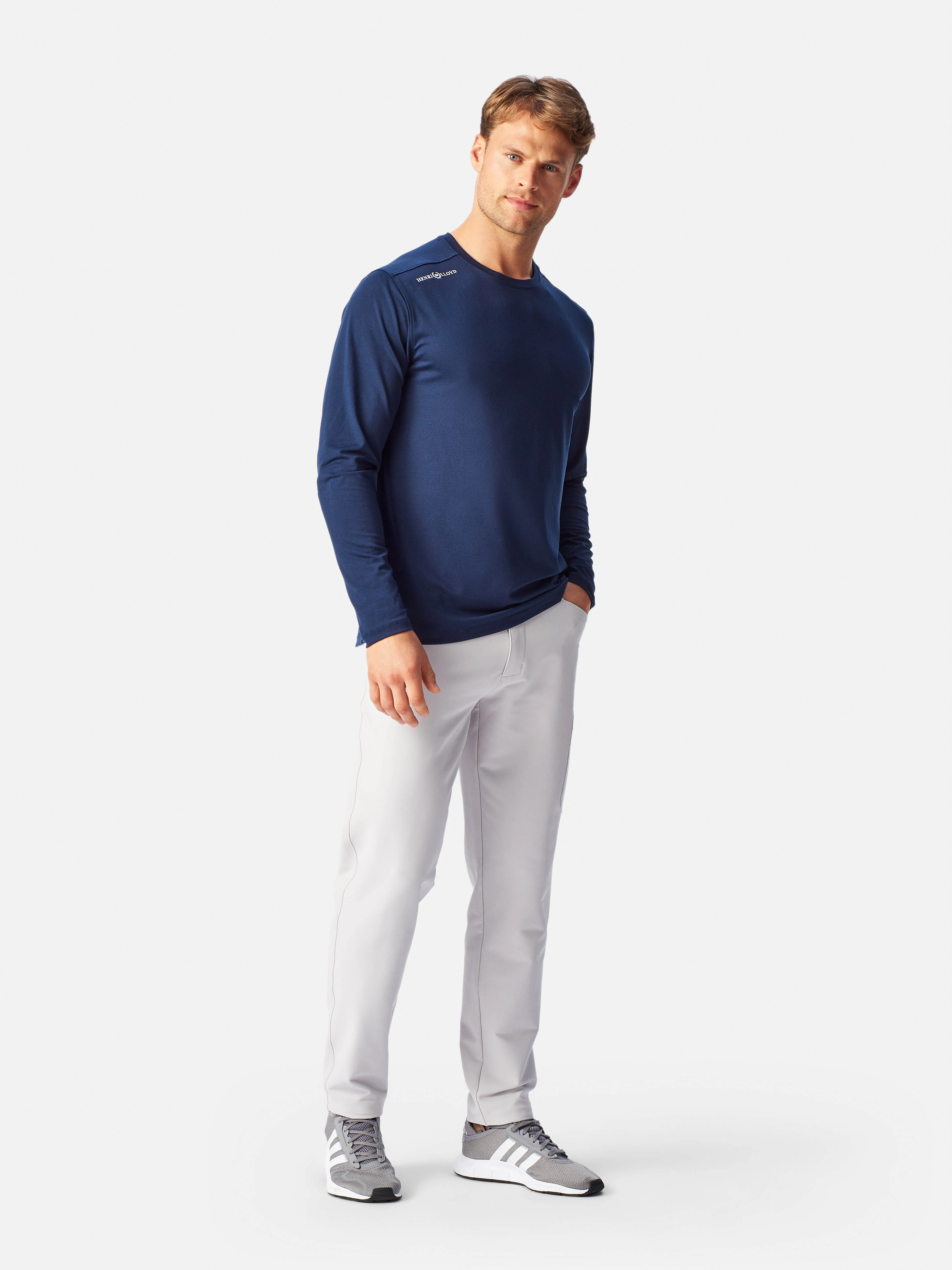 Dri-Fast Long Sleeve Tee - Navy Blue - Image 4